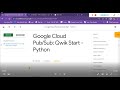 Google Cloud Pub/Sub: Qwik Start - Python | [GSP094]
