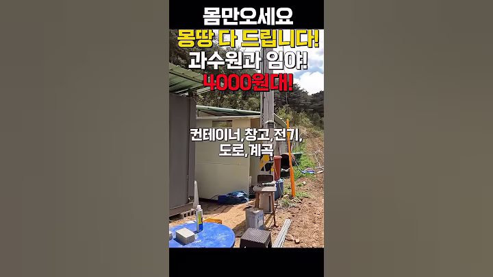 몽땅 다 드립니다! 4000원에 과수원과 임야 그리고 컨테이너 창고 집기까지 #세상사는 부동산 #임야 #과수원 #임야매매 #임야매물 #shorts  #땅 #부동산