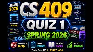 CS 409 QUIZ 1 SOLUTION SPRING 2026