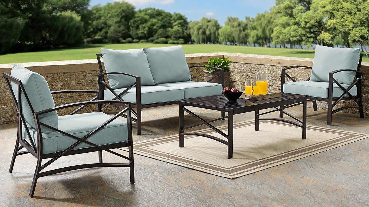 Kaplan Outdoor Metal Armchair | Crosley Furniture