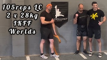 IKFF World Championship 2025 1st Place by Denis Vasilev 105reps Long Cycle 2x28kg kettlebells