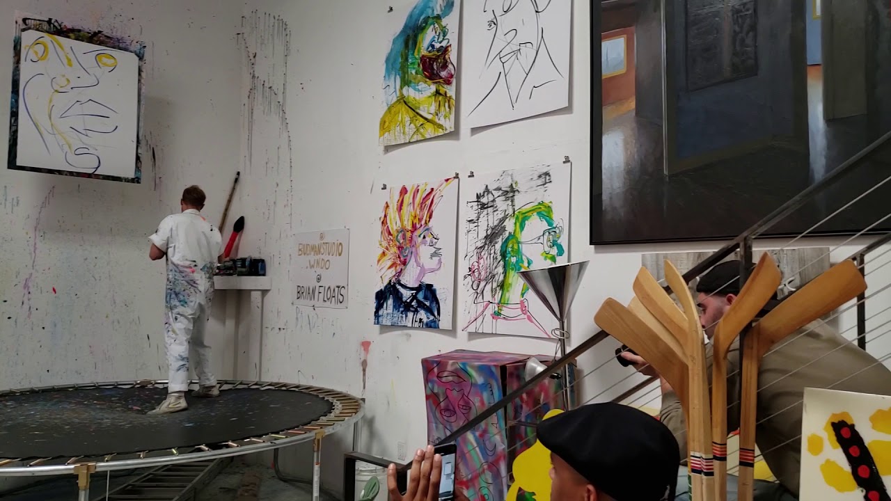 Trampoline painting YouTube