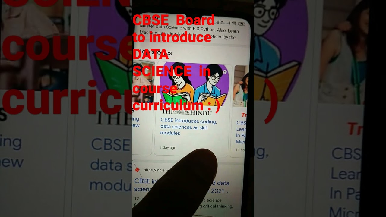 DATA SCIENCE and Coding Course introduced in CBSE board course curriculum || CBSE || DATA SCIENCE