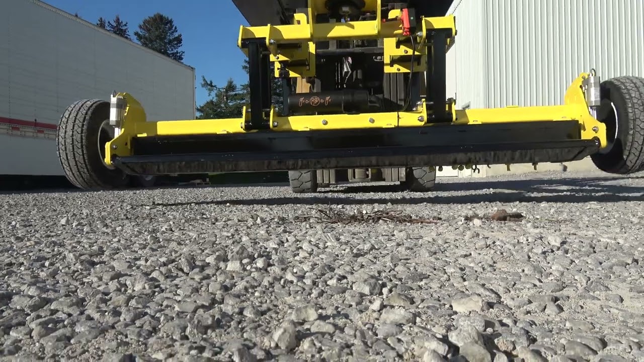 Nova magnetic Sweeper for Forklifts Picking Up Metal Debris