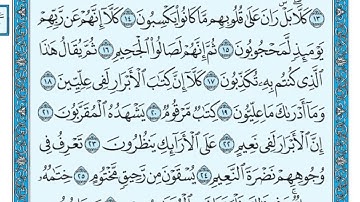 083 سورة المطففين بصوت القارئ ماهر المعيقلي القرآن الكريم