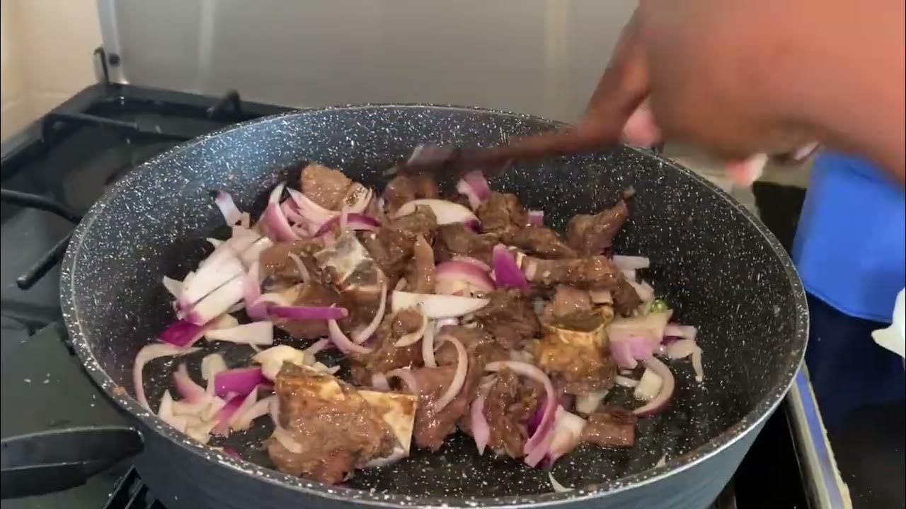 Wet fried beef meat recipe YouTube