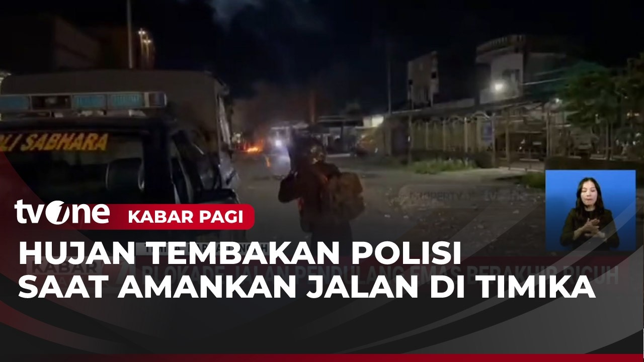 Aksi Blokade Jalan Pendulang Emas di Papua Tengah Berakhir Ricuh | Kabar Pagi