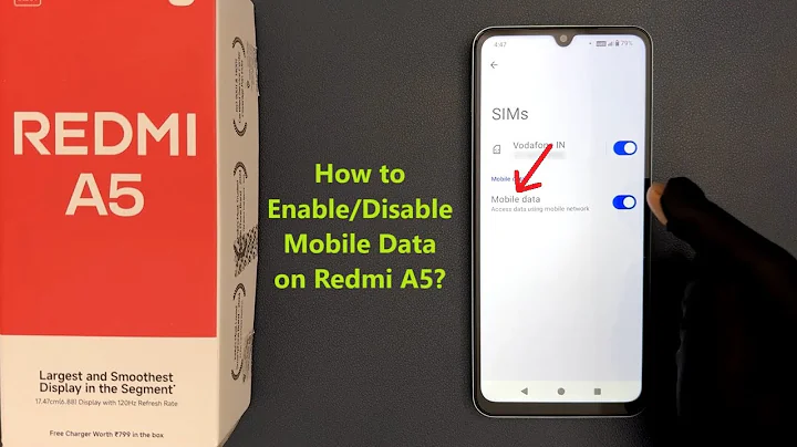 How to Enable/Disable Mobile Data on Redmi A5?