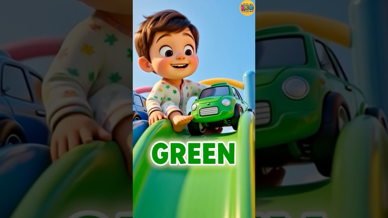 Learn Colors with Cars 🟢🔴🔵🟡 Baby Learning Video 