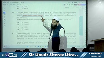 CAF 1 Sir Umair Sheraz Lecture 61 A2