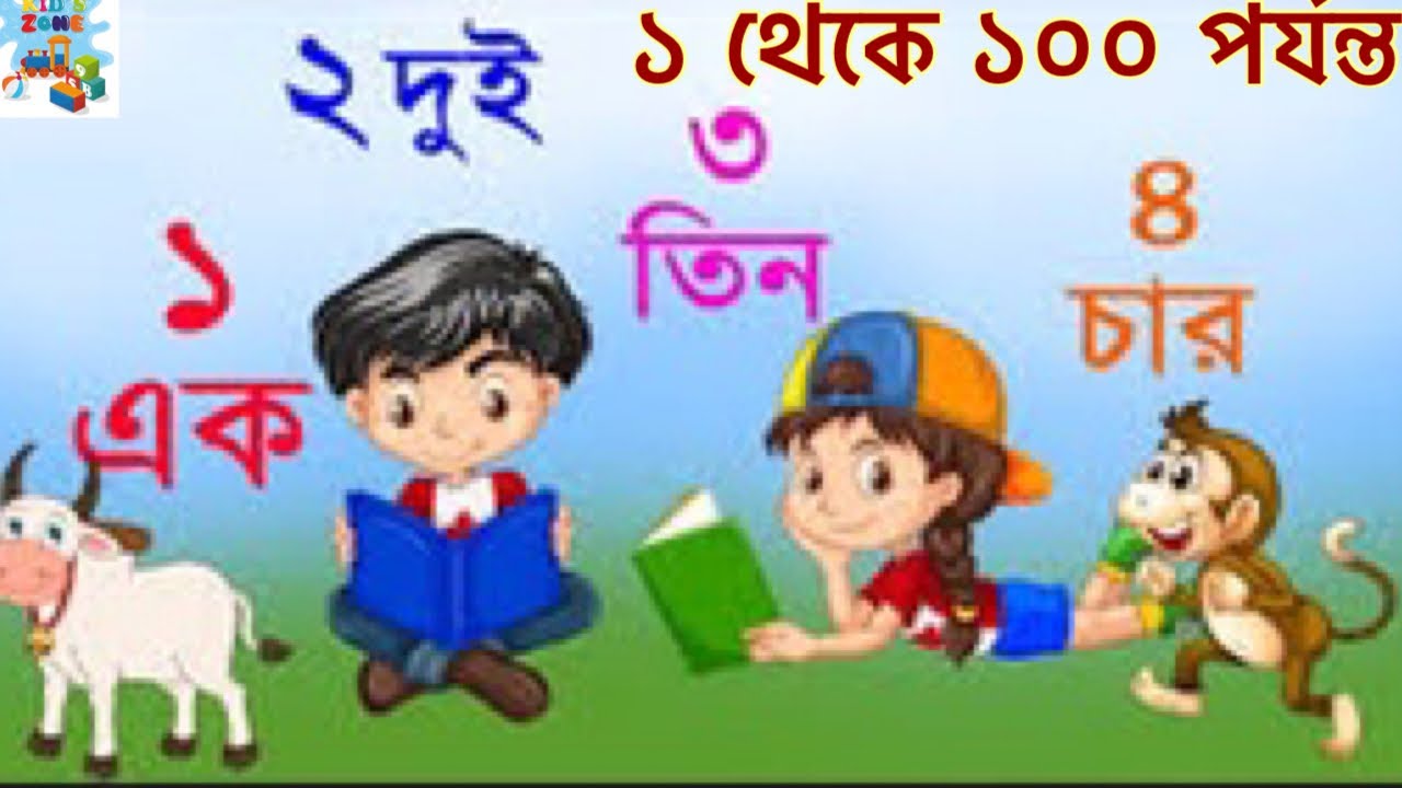 1 To 100 Bengali Numbers ek Dui 1-to-100-bengali-numbers-ek-dui