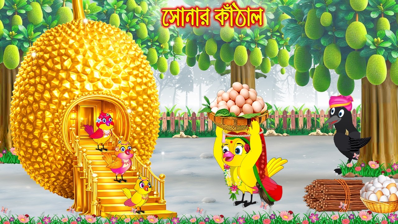 সোনার কাঁঠাল | Sonar Kathal | Bangla Cartoon | Bengali moral stories | Tuni Pakhir Golpo | Pakhi
