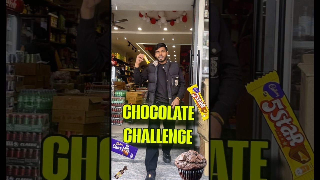 Chocolate 😋Food Challenge For 24 hours 