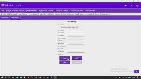 SOUL 3.0 Administration_System Settings_Label Settings