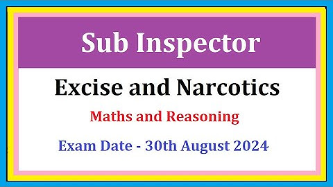 Sub Inspection of Excise and Narcotics 2024 | Mizoram education hub