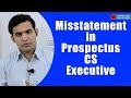 Misstatement in Prospectus CS Executive | CA Inter | Company Law | Law Lectures