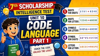 Unit 10 |7th Scholarship Intelligence Test | Code Language Part 1 | Full Explanation