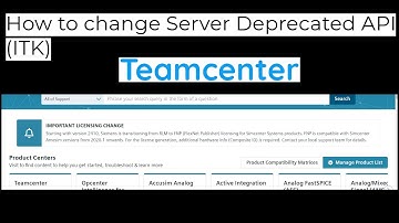 How to change Server Deprecated API in Teamcenter (ITK)