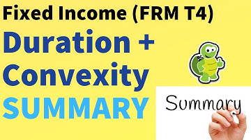 Fixed Income: Duration and Convexity Summary (FRM T4-42)