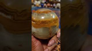Green Onyx Sphere Rock Sample #rocks #earth #minerals