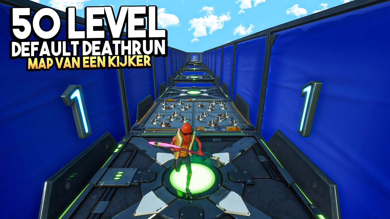 50 LEVELS DEFAULT DEATHRUN?! - Fortnite Map van een kijker #120