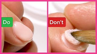 YN NAIL SCHOOL: 3 DO&#39;s and DON&#39;Ts For Acrylic Nail Application