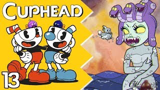 Zombie Granny - Cuphead Co-op Let's Play - Part 13 | Super Bob-omb Bros. screenshot 2