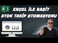 Excel ile son derece kolay basit stok programı yapma