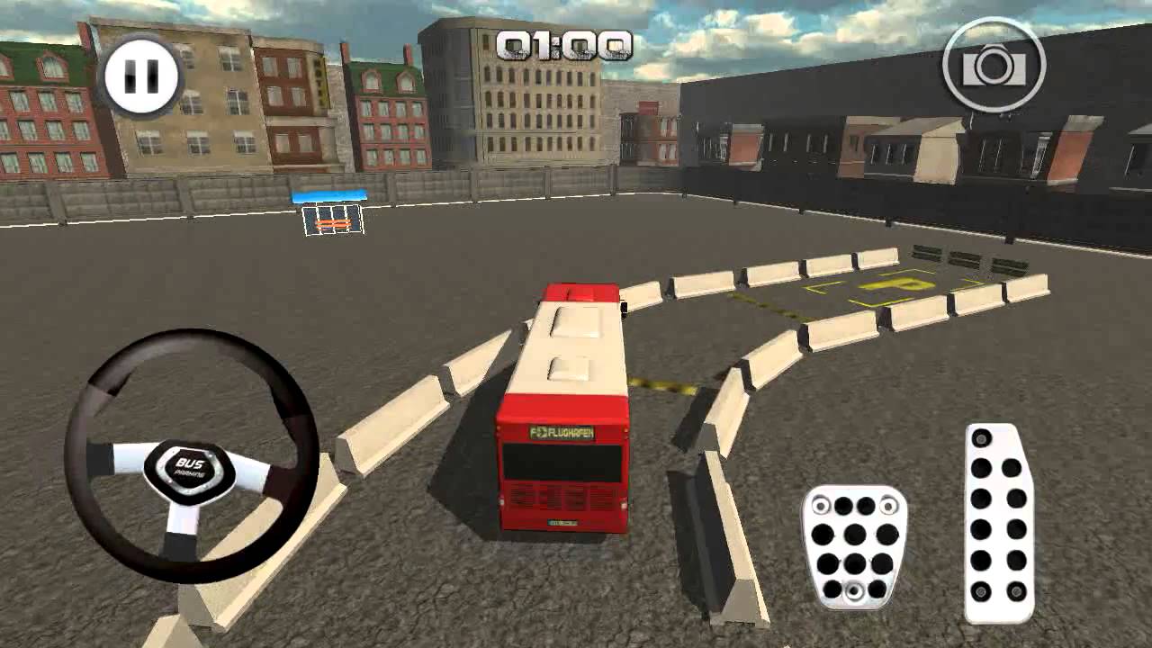 Bus Parking 3D Simulator (by Zuuks Games) - simulation game for android - gameplay.