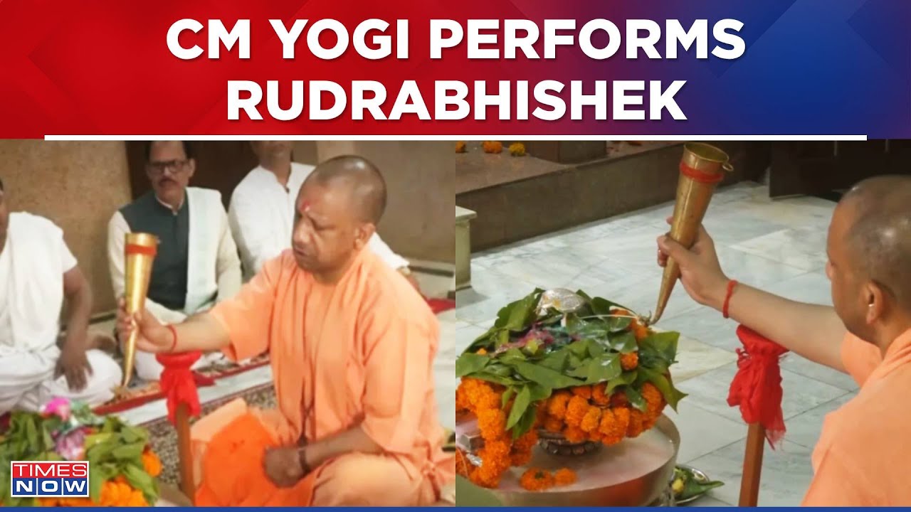 CM Yogi Performs Rudrabhishek At Gorakhnath Temple In Uttar Pradesh ...