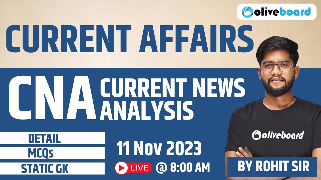 11 Nov 2023 | Today Current Affairs 2023 | SSC Current Affairs Today ...