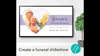 Premium Purple Funeral Slideshow Template