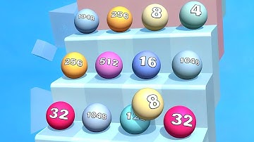 Ball Ladder 2048 ! All Levels Gameplay (1266-1271) android, ios