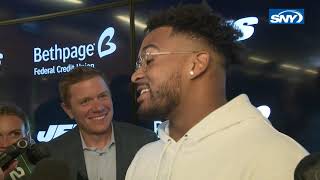 Jamal Adams cracks up the media with his post game shower story