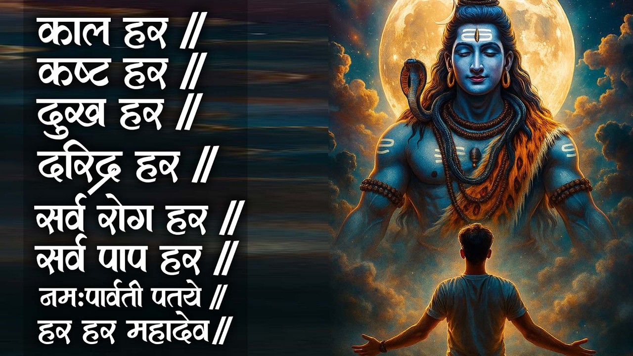 काल हर कष्ट हर दुख हर दरिद्र हर हर हर महादेव || Kal Hara Kasta Hara Dukh Hara Daridra Hara - Mantra