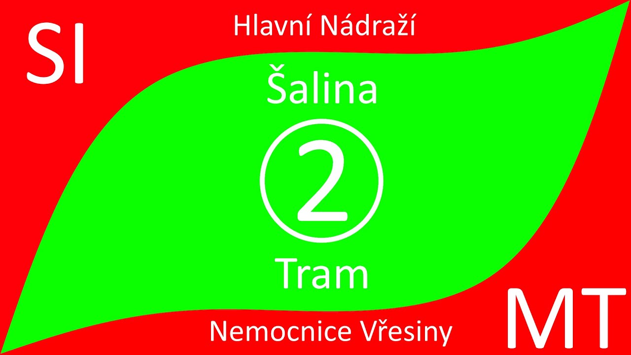 Simt linka 2 - Hlavní Nádraží - Nemocnice Vřesiny