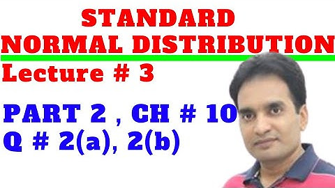 Standard Normal Random Variable | Ordinate | Muhammad Usman | Statistics Tutorials | In Urdu Hindi