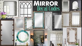 ROBLOX| Decal Codes| Mirror Decal Codes