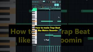 HOW TO MAKE A TRAP BEAT LIKE METRO BOOMIN 🪐 #shorts #metroboomintypebeat #flstudio