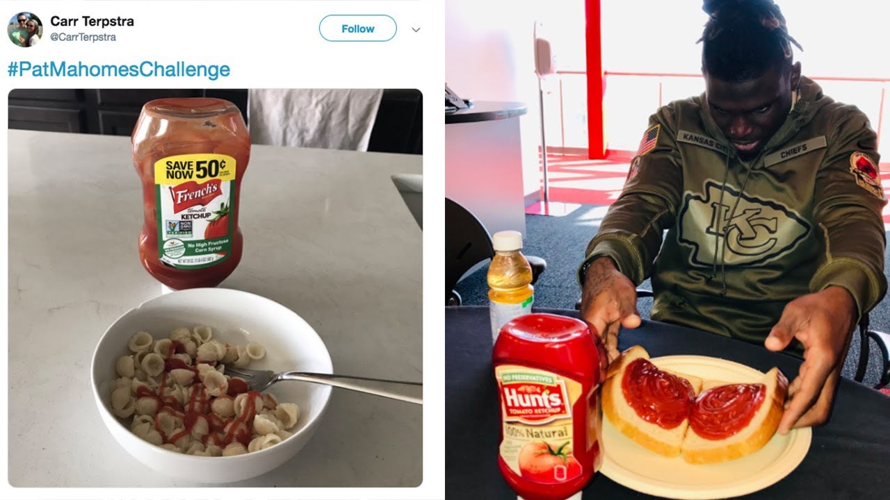 Mahomes Challenge Goes Viral After QB Admits He Puts KETCHUP On His