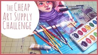 the cheap art supply challenge!!