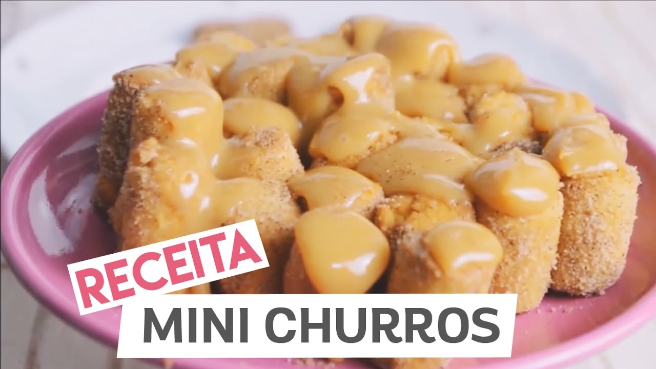 RECEITA DE MINI CHURROS (SUPER FÁCIL)