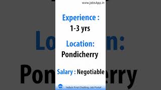Urgent Hiring - for Digital Marketing Executive At E-Sales Technologies #india #jobs #pondicherry