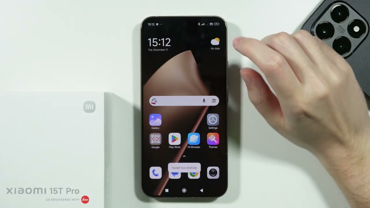 Xiaomi 15T/15T Pro: как сделать снимок экрана без кнопок