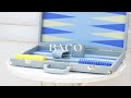 💎 Serenity in Blue: The Baby Blue Ostrich Backgammon