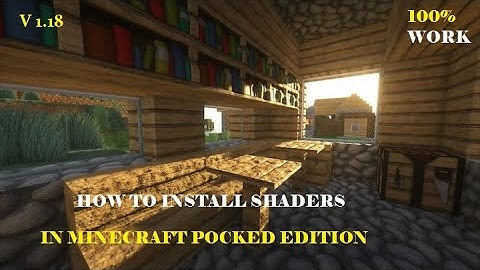 How To Install SHADERS In Minecraft Pocket Edition 1.18 | MCPE | 1.18+