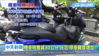 20190212中天新聞 機車格寬減30公分 民怨:停車難度增加