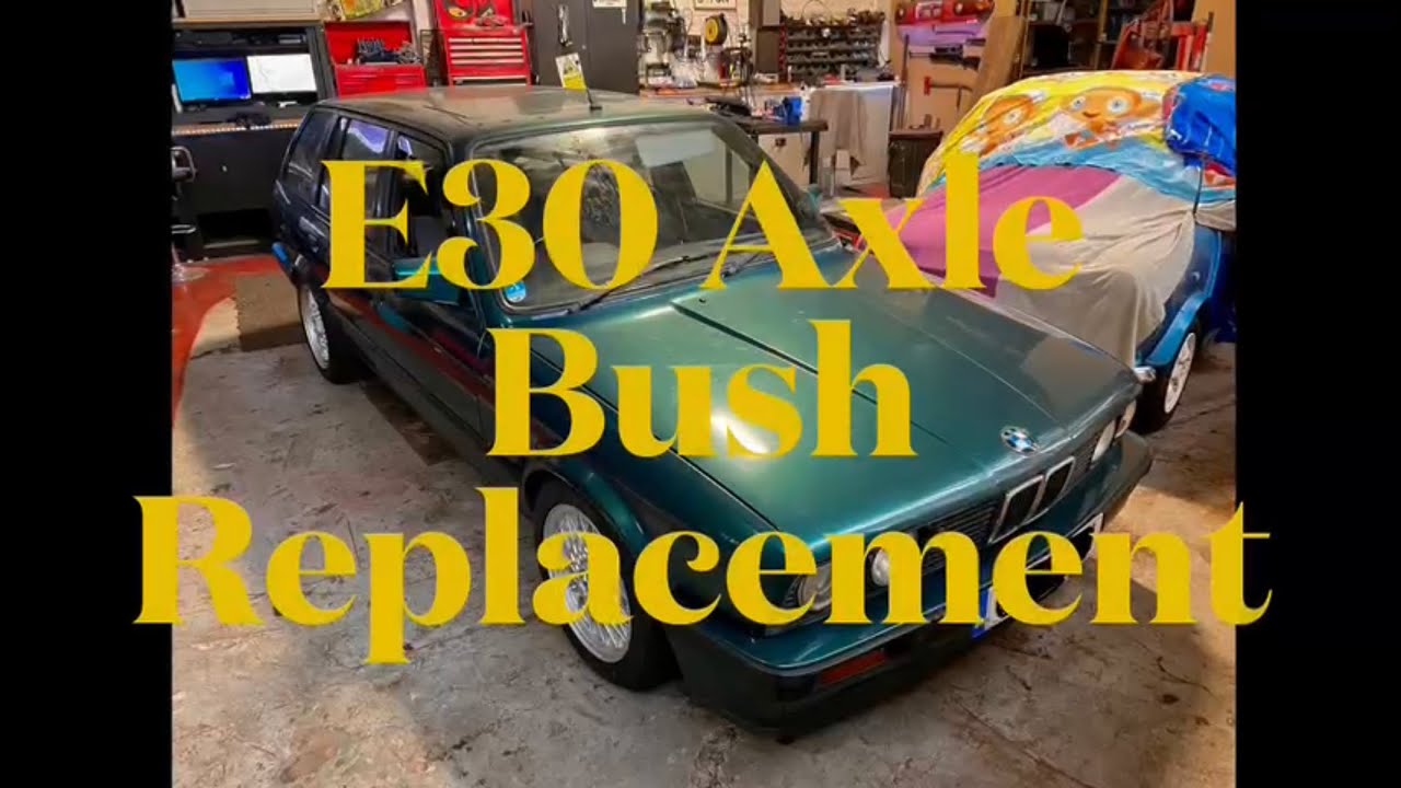Bmw e30 rear axle bush replacement part 3 drive shaft boot
