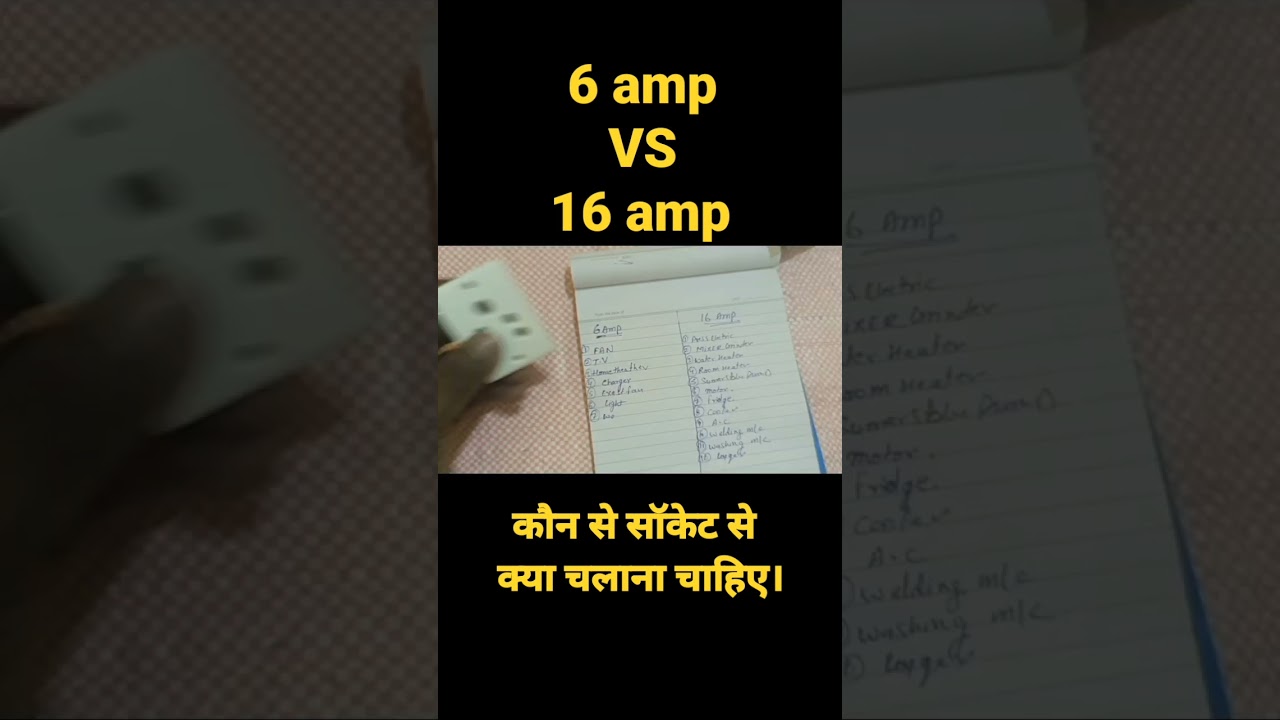 6amp vs 16amp 