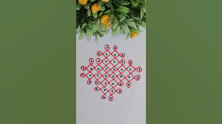 8*2*2 dots #simplemelikalamugguluwithdots #indianart #mellikamuggu #rangoli #rangolidesigns #kolam